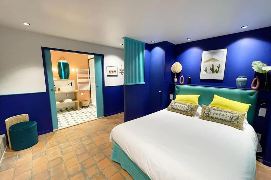 Chambre Majorelle - Rdc - Plage 50M - Rue Gratuite 생말로 외부 사진