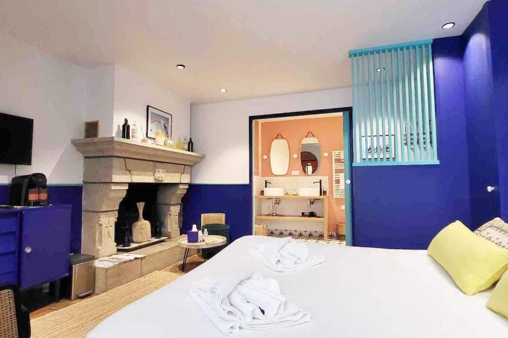 Chambre Majorelle - Rdc - Plage 50M - Rue Gratuite 생말로 외부 사진